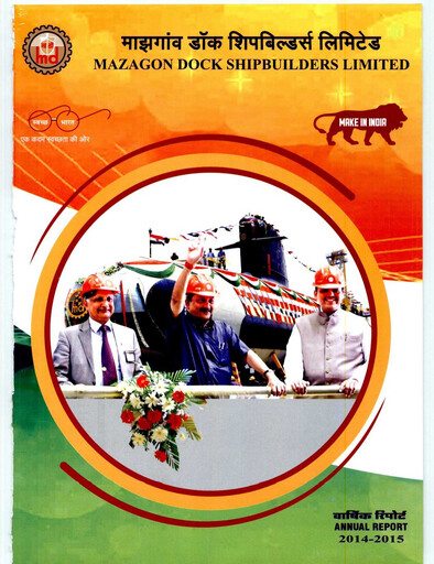 Thumbnail Mazagon Dock Shipbuilders Limited Annual Report 2014-2015