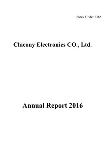 Miniature Chicony Electronics Rapport annuel 2016