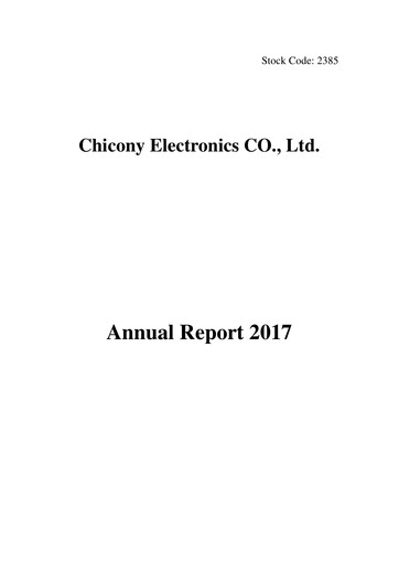 Miniature Chicony Electronics Rapport annuel 2017