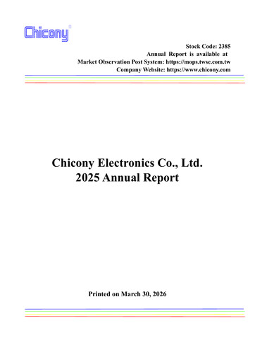 Vorschaubild Chicony Electronics Jahresbericht 2025
