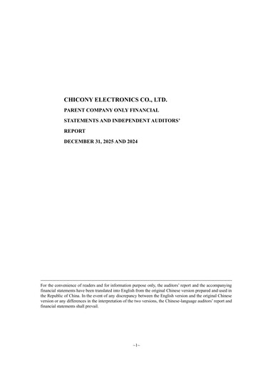 Thumbnail Chicony Electronics Financial Statement 2025
