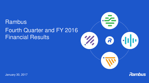 Thumbnail Rambus Quarterly Report 2016-q4