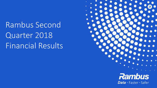 Thumbnail Rambus Quarterly Report 2018-q2