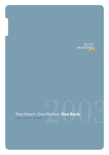Thumbnail Bank Mandiri Annual Report 2003