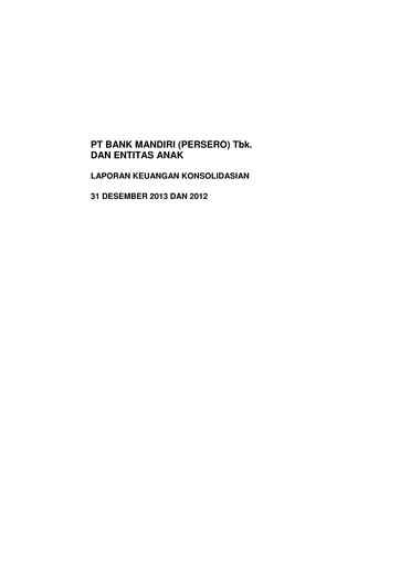 Thumbnail Bank Mandiri Financial Statement 2013
