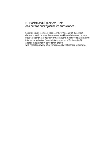 Thumbnail Bank Mandiri Half-year Report 2026-h1