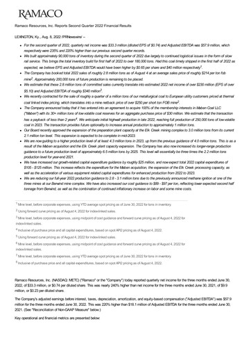 Thumbnail Ramaco Resources
 Quarterly Report 2022-q2