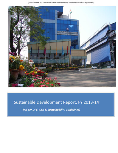 Thumbnail Garden Reach Shipbuilders & Engineers Limited Sustainability Report 2013-2014
