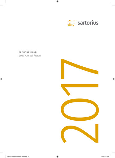 Thumbnail Sartorius Annual Report 2017