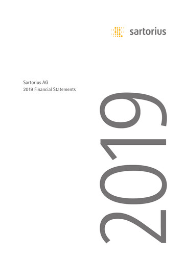 Thumbnail Sartorius Financial Statement 2019