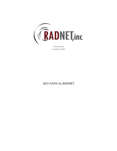 Thumbnail RadNet Annual Report 2025