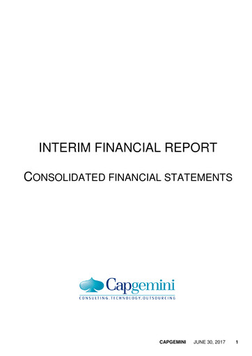 Thumbnail Capgemini Financial Report 2017-h1