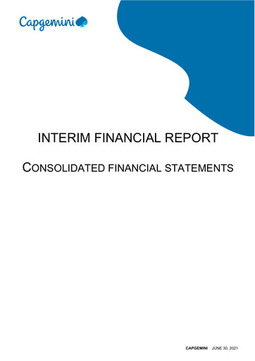 Thumbnail Capgemini Financial Report 2021-h1