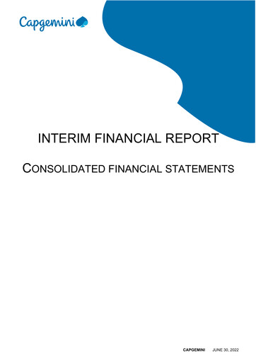 Thumbnail Capgemini Financial Report 2022-h1