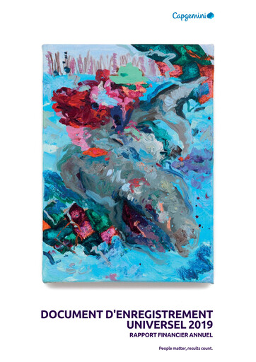 Thumbnail Capgemini Financial Report 2019