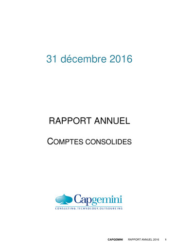 Thumbnail Capgemini Financial Statement 2016
