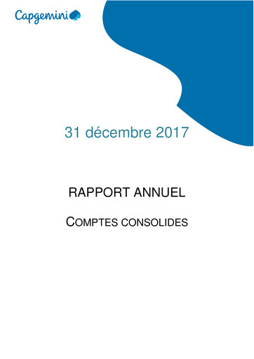 Thumbnail Capgemini Financial Statement 2017