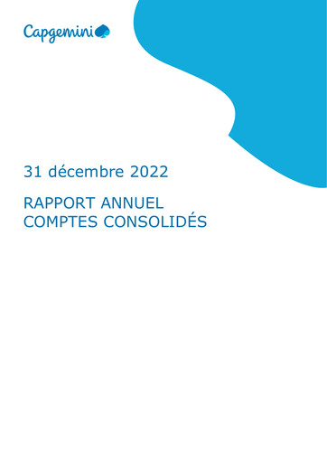 Thumbnail Capgemini Financial Statement 2022