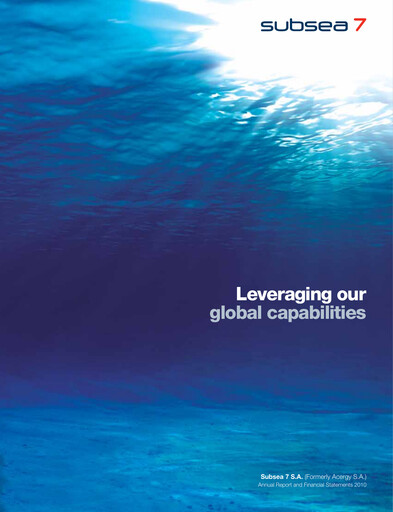 Thumbnail Subsea 7
 Annual Report 2010