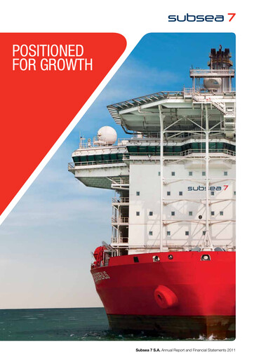 Thumbnail Subsea 7
 Annual Report 2011