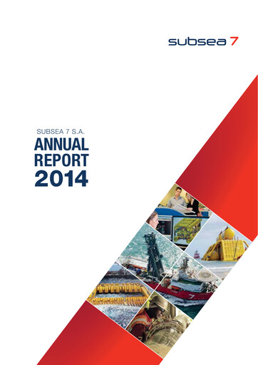 Thumbnail Subsea 7
 Annual Report 2014