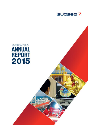 Thumbnail Subsea 7
 Annual Report 2015
