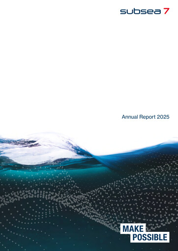 Thumbnail Subsea 7
 Annual Report 2025