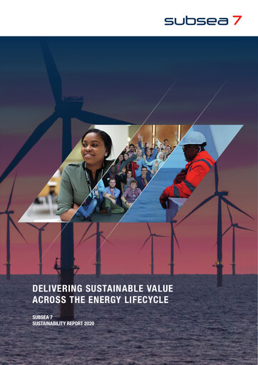 Thumbnail Subsea 7
 Sustainability Report 2020