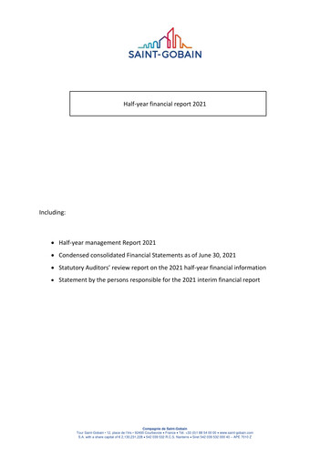 Thumbnail Compagnie de Saint-Gobain Half-year Report 2021-h1