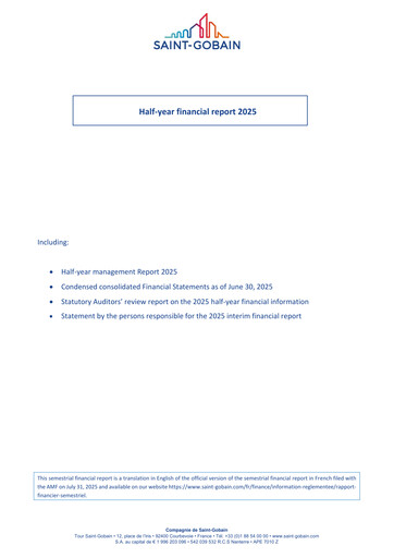 Thumbnail Compagnie de Saint-Gobain Half-year Report 2025-h1