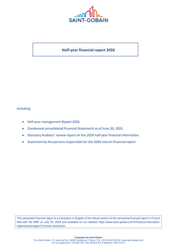 Thumbnail Compagnie de Saint-Gobain Half-year Report 2026-h1