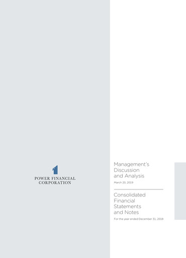 Thumbnail Power Financial Financial Statement 2018