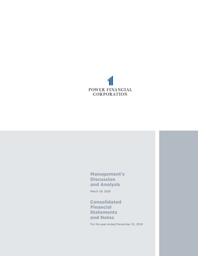 Thumbnail Power Financial Financial Statement 2019