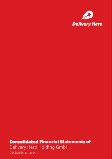 Thumbnail Delivery Hero
 Financial Statement 2015