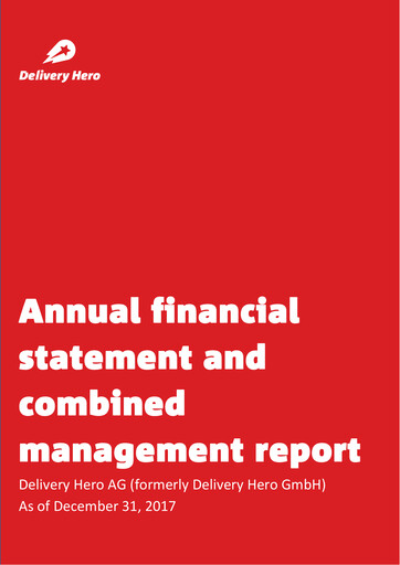 Thumbnail Delivery Hero
 Financial Statement 2017