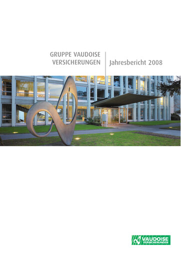 Thumbnail Vaudoise Assurances Annual Report 2008