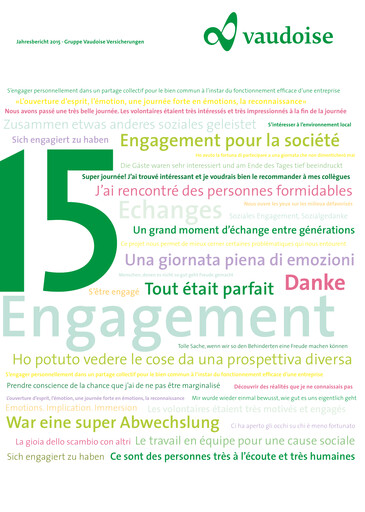 Thumbnail Vaudoise Assurances Annual Report 2015