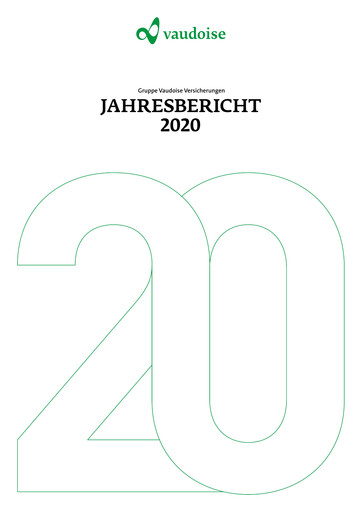 Thumbnail Vaudoise Assurances Annual Report 2020