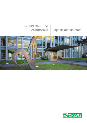 Thumbnail Vaudoise Assurances Annual Report 2008