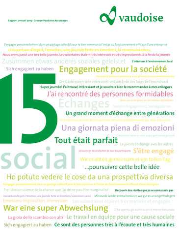 Thumbnail Vaudoise Assurances Annual Report 2015