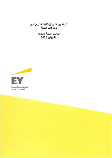 Miniature Warba Capital Holding Company Bilan financier 2022