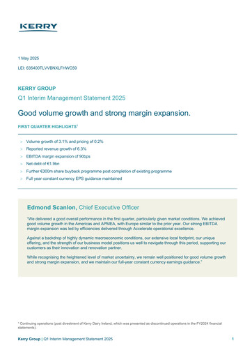 Thumbnail Kerry Group Quarterly Report 2025-q1