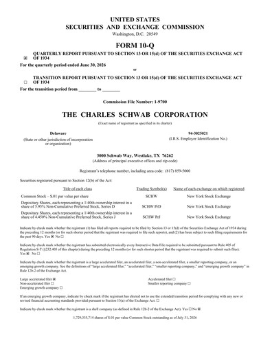 Thumbnail Charles Schwab Quarterly Report 2026-q2