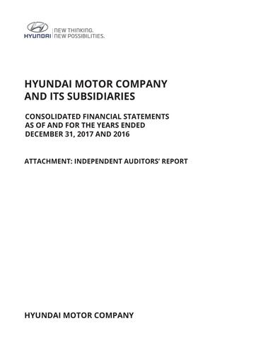 Thumbnail Hyundai Financial Statement 2017