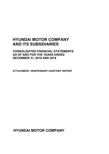 Thumbnail Hyundai Financial Statement 2019