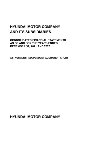 Thumbnail Hyundai Financial Statement 2021