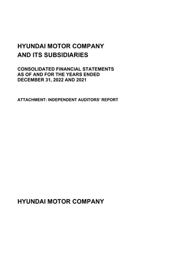 Thumbnail Hyundai Financial Statement 2022