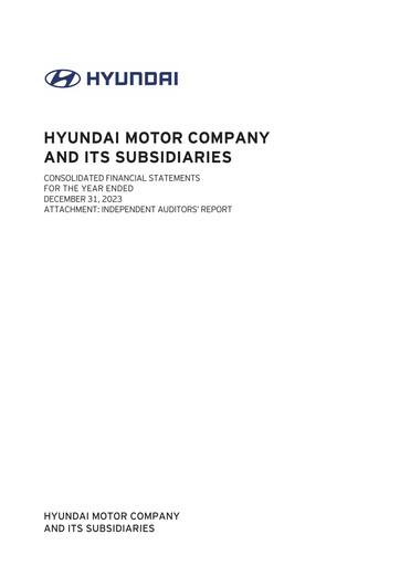Thumbnail Hyundai Financial Statement 2023