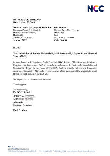 Thumbnail NCC Limited ESG Report 2025-2026