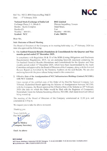 Miniature NCC Limited Rapport trimestriel 2025-q4